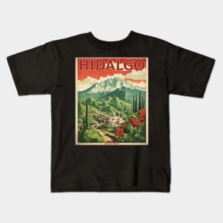 Real de Monte Hidalgo Mexico Vintage Tourism Travel Kids T-Shirt